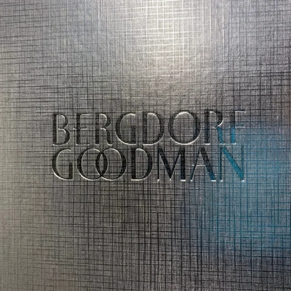 2 Bergdorf Goodman Silver Logo Gift Boxes 6.5x6.5x5.5 + Larger 12x6x5